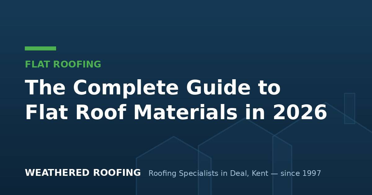 Comprehensive guide to flat roof materials for 2026 by Weathered Roofing.