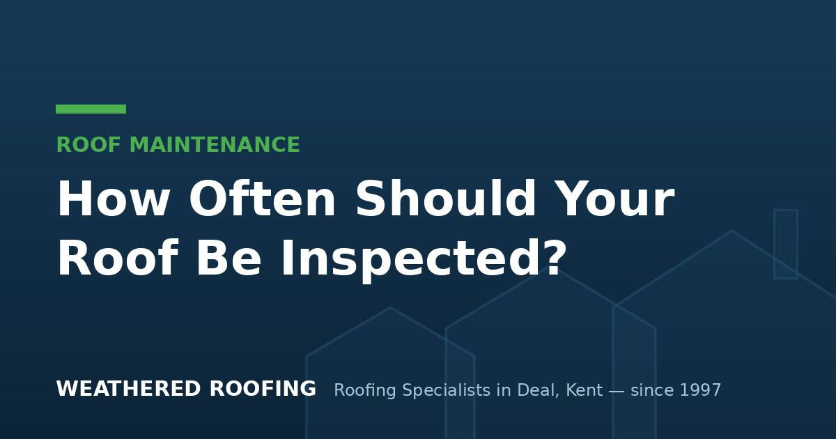 Roof inspection tips for homeowners in Deal, Dover, and Sandwich.